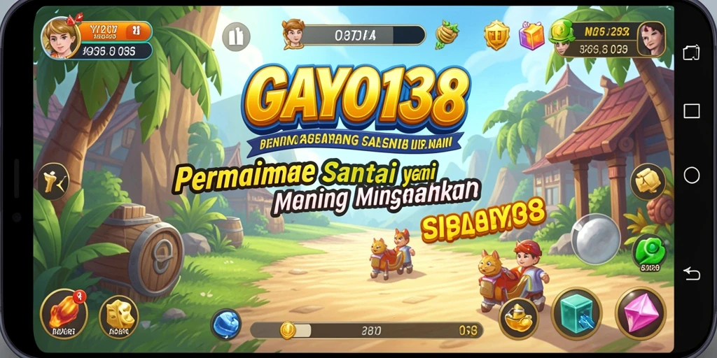 Tampilan screenshot utama GAYO138 menunjukkan gameplay santai yang menghibur.