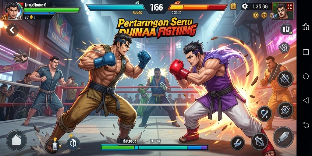 Gambaran gameplay <strong>IND666</strong> dengan aksi pertarungan yang epik.