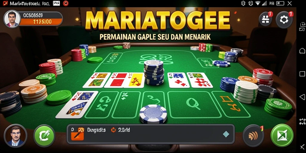 Tampilan gameplay seru MARIATOGEL yang memikat