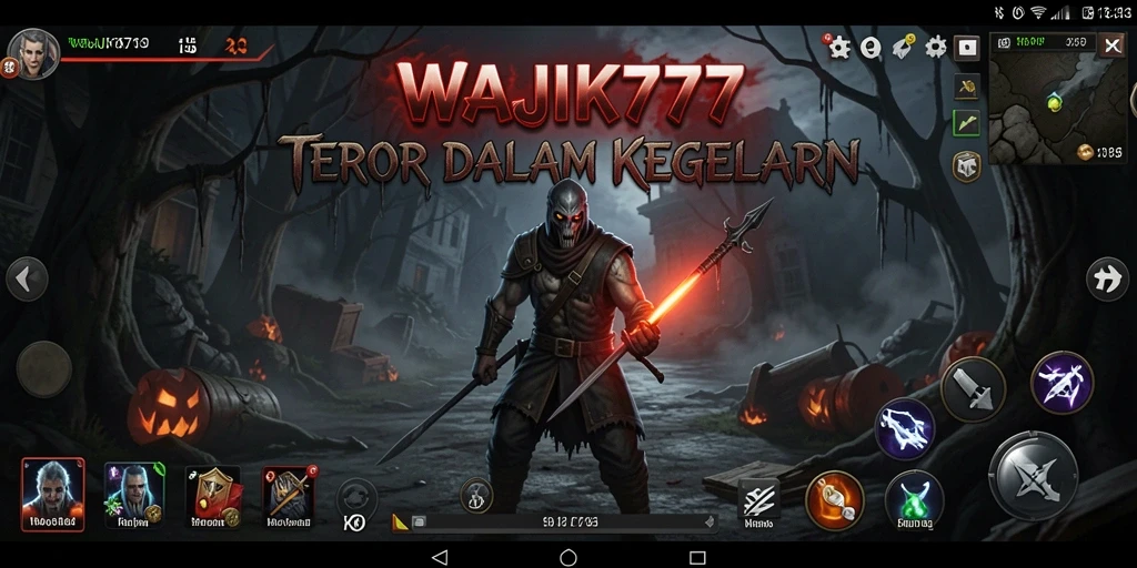 Tampilan gameplay WAJIK777 yang menegangkan dan menyeramkan.